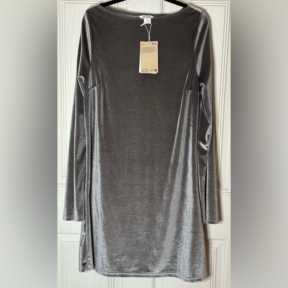 Gray Velvet Dress